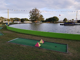 Crazy Golf course at Onchan Pleasure Park on the Isle of Man