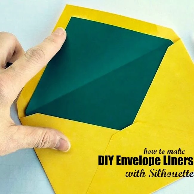 Silhouette Cameo, envelope liners, DIY, do it yourself