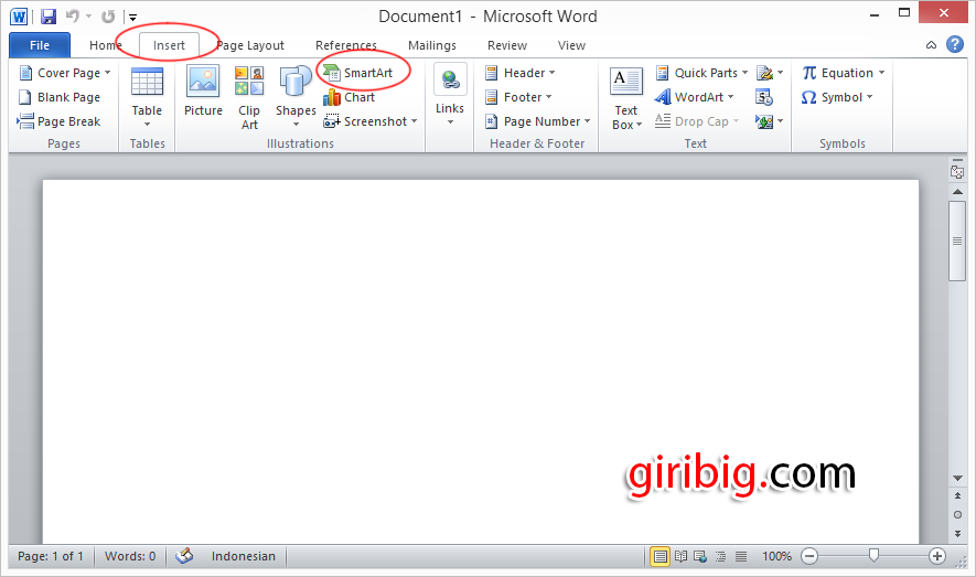 Cara membuat struktur Organisasi dengan cepat dan Mudah di Ms Word