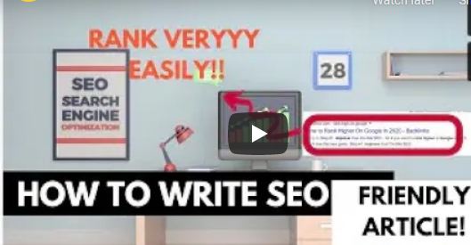 How To Write SEO Friendly Article  Rank Your Article on Google Fast and Easy - Writing Coach (Zeeshan Khan)