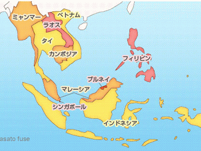 HD限定 東南アジア の 地図