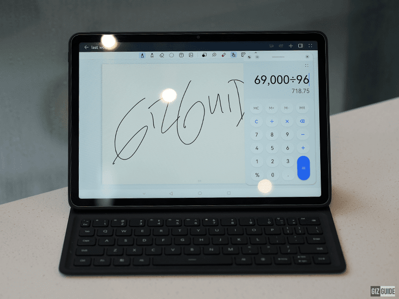 HUAWEI MatePad 11.5 2023's note taking and calculator apps