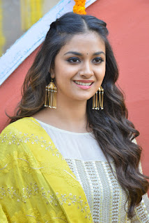 Keerthy Suresh in Yellow Dress