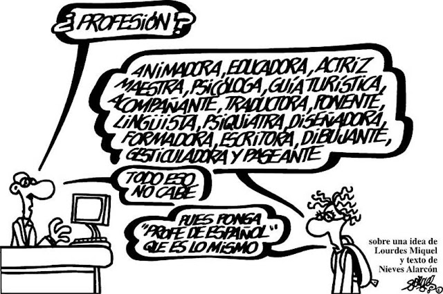 Chiste de Forges sobre los profesores de español