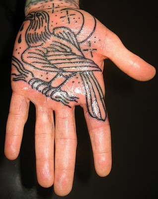 get free tattoos on hands with raven tattoo designs