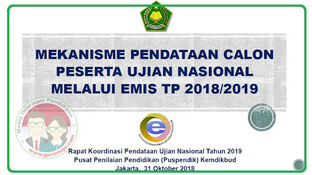 MEKANISME PENDATAAN CALON PESERTA UN 2019 MELALUI EMIS