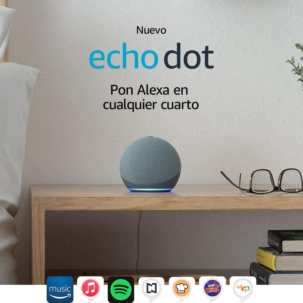 Nuevo Echo (4ta Gen) - Con sonido de alta calidad, hub de Casa Inteligente y Alexa