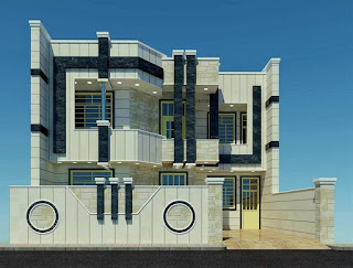 Idées élégantes de conception de façade maison moderne