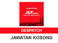 Kekosongan Jawatan Terkini di J&T Express - Despatch | Gaji RM1,500 - RM2,000