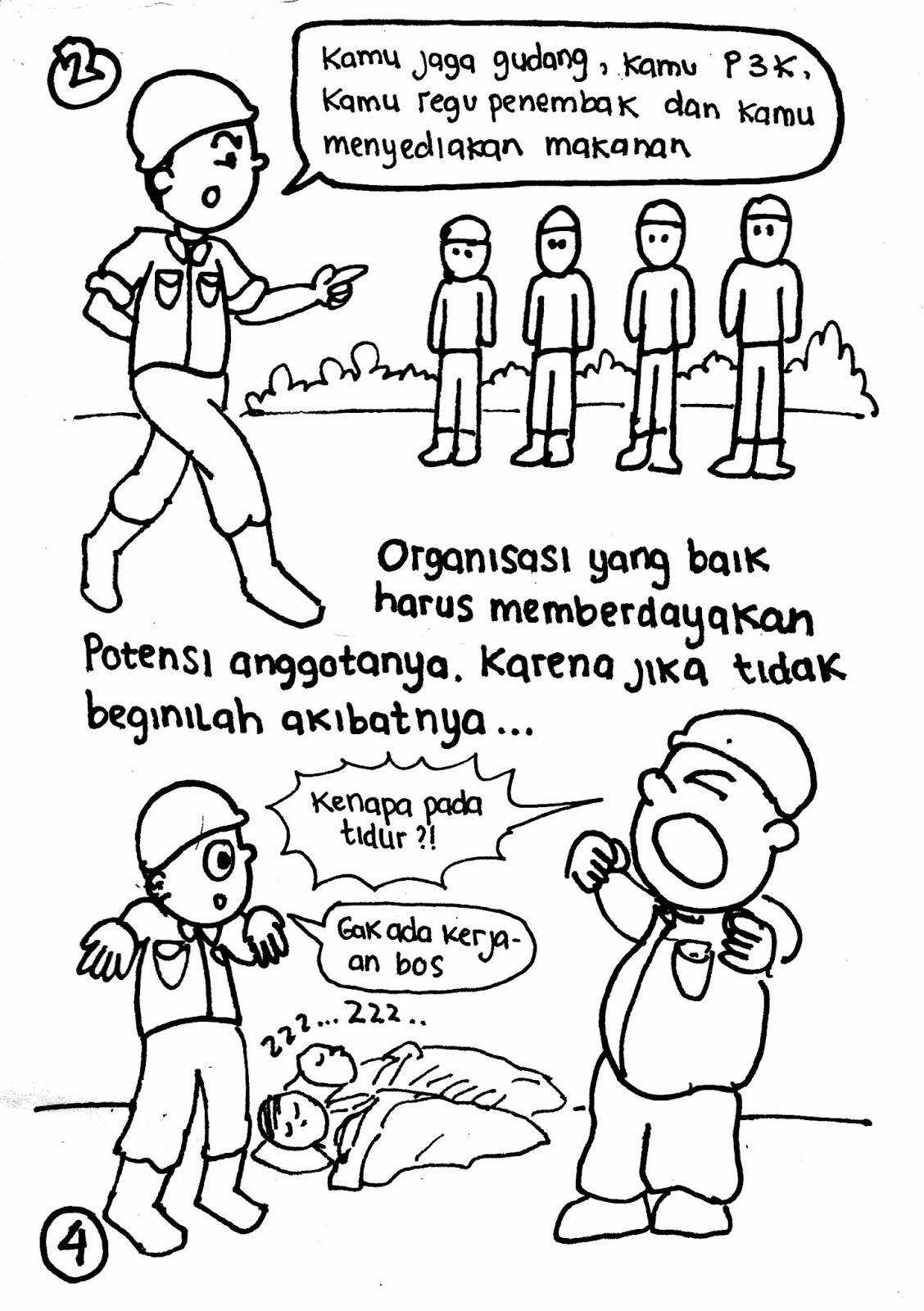 Komik Tips Memilih Organisasi