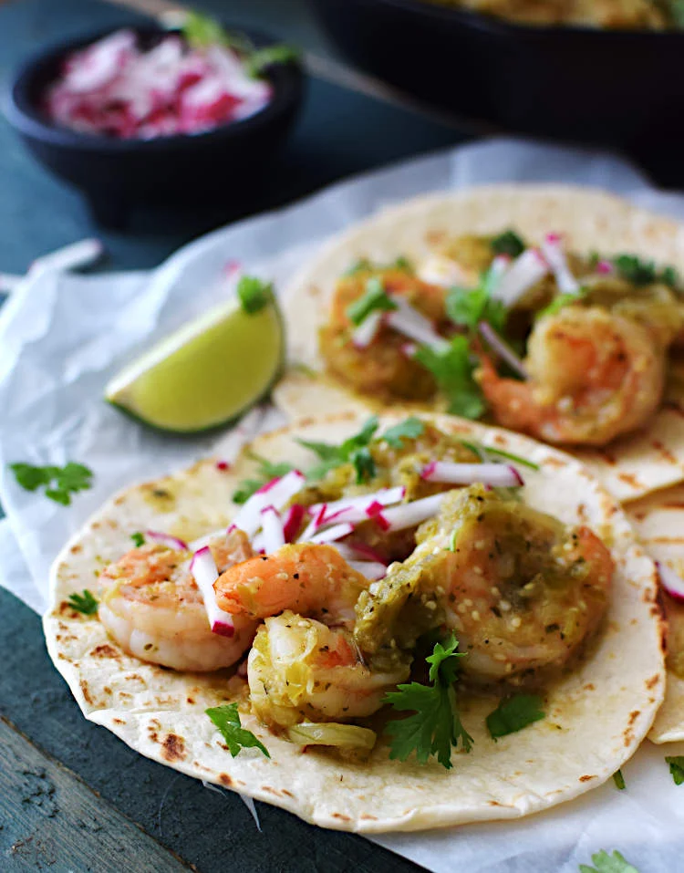 Tacos de camarones