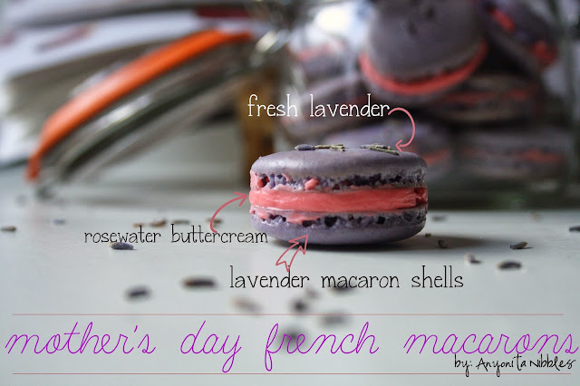 Gluten-Free Lavender and Rose French Macarons for Mother's Day