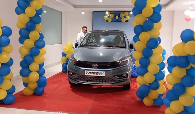 Tata Tiago EV Car Electric Car Test Driver Full Details