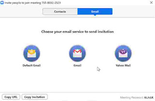 Mengundang rapat zoom lewat email