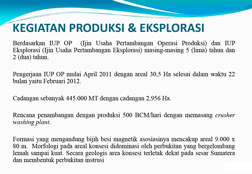 Contoh Company Profile Perusahaan Pertambangan - Printing 