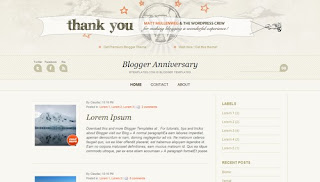 Blogger Anniversary Blogger Template