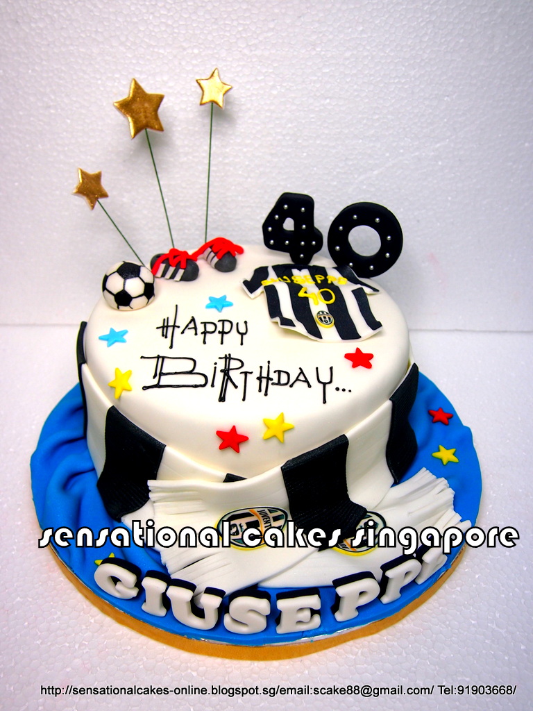 The Sensational Cakes: JUVENTUS FC FOOTBALL CLUB 3D CAKE SINGAPORE
