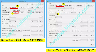 How to reset the Canon MX860, MX868, MX870, MX876 error code [5B00] or [5B01]