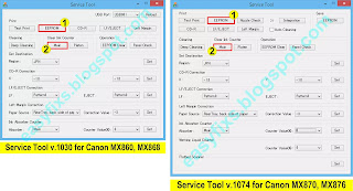 How to reset the Canon MX860, MX868, MX870, MX876 error code [5B00] or [5B01]