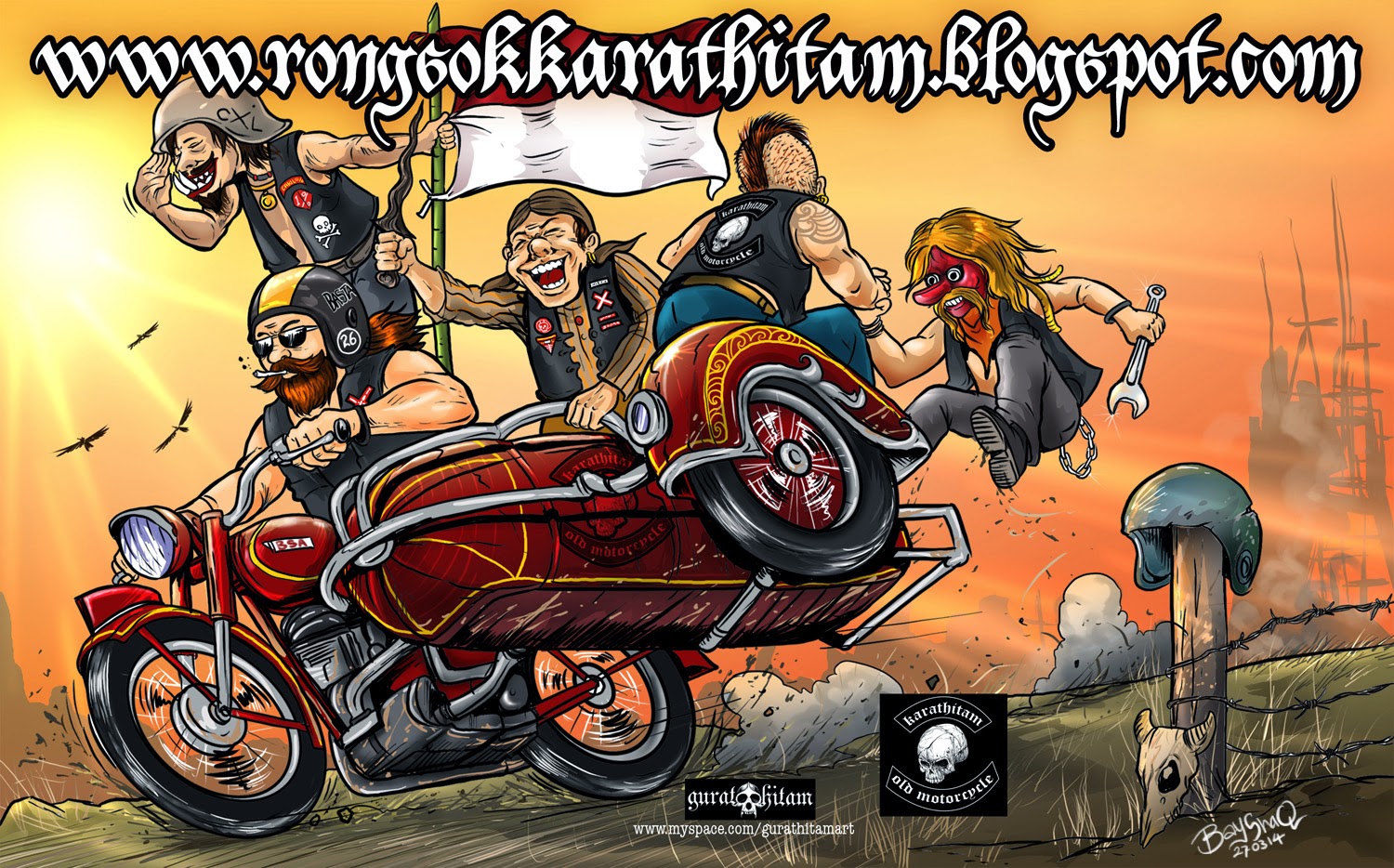 Gambar Kartun Motor Mogok Galeriotto