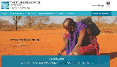 St Andrews Prize for the Environment 2019/2020 | How to Enter
