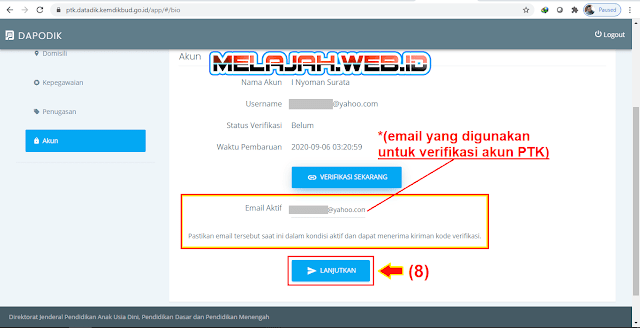 Mudahnya Verifikasi Akun PTK Dapodik