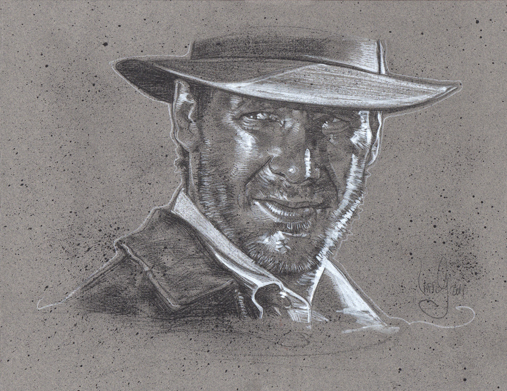 Indiana Jones, Artwork is Copyright © 2014 Jeff Lafferty