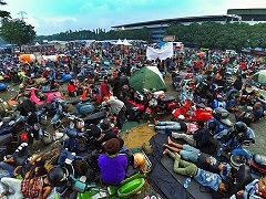 Acara JSR 10 Vespa seluruh Nusantara di Sentul Bogor