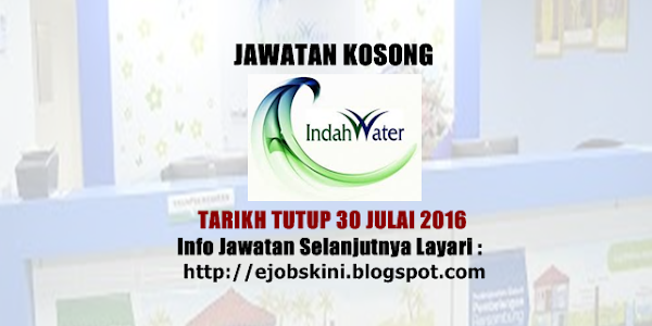 Jawatan Kosong Indah Water Konsortium (IWK) - 30 Julai 2016