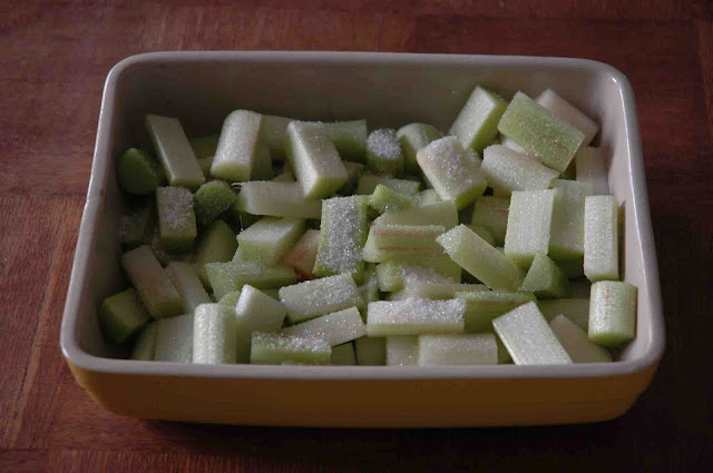 Gâteau à la rhubarbe