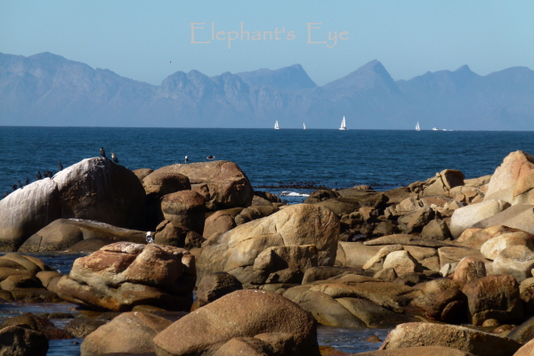 Across False Bay to the Hottentots Holland mountains in July