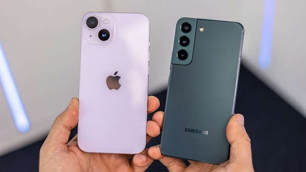 Comparison of the iPhone 14 and Samsung Galaxy S22