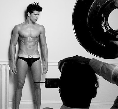 Behind the scenes as Edilson shoots the new Guess underwear campaign