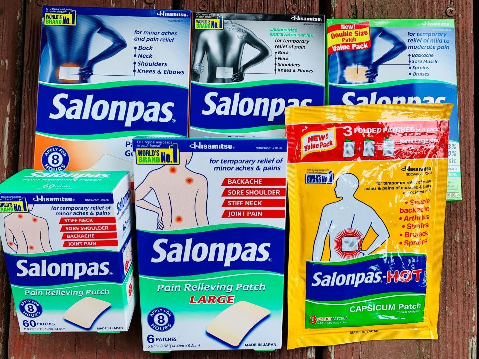 My supply of Salonpas patches