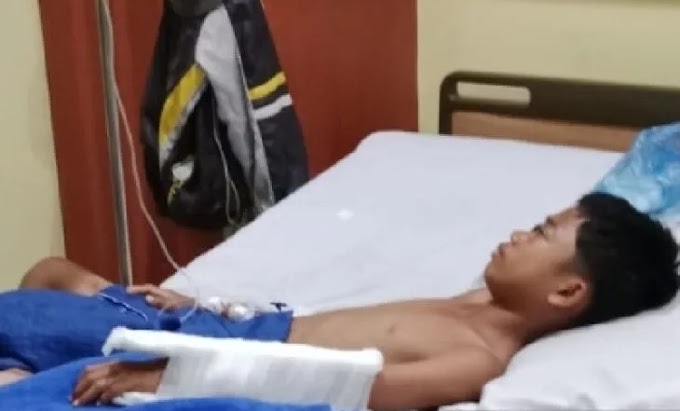 Siswa SMP di Medan Labuhan jadi korban pembacokan OTK, tangan kiri nyaris putus