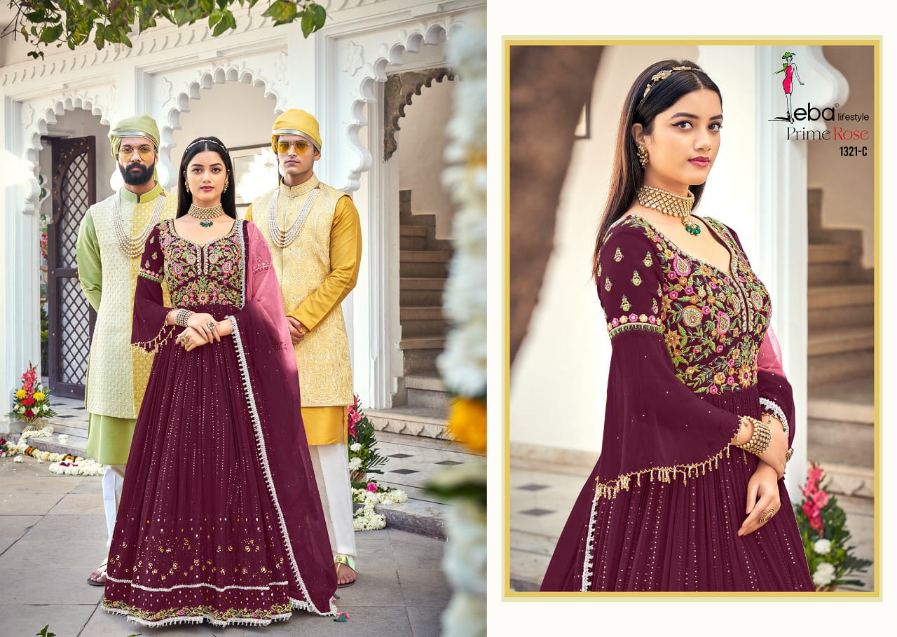 Prime Rose Colour Edition Vol 3 Eba Lifestyle Anarkali Salwar Suits