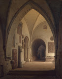 Interior of a Church (Oil on Canvas, 1859 - Architecture Painting) by Max Emanuel Ainmiller