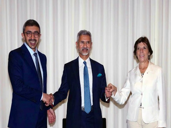 India, France, UAE discuss cooperation in trilateral framework, to promote compatibility and co-production in defence sector
