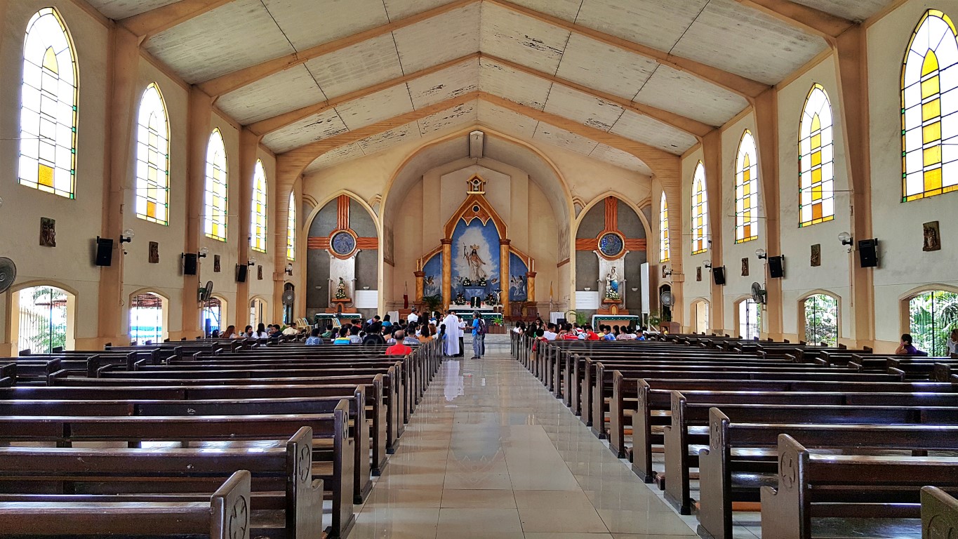 interior view of Our Lady of Victory Parish Church, Victorias City, Negros Occidental