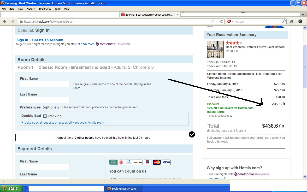 10% hotels.com discount code until 20 january 2013 /by/ travel cheap