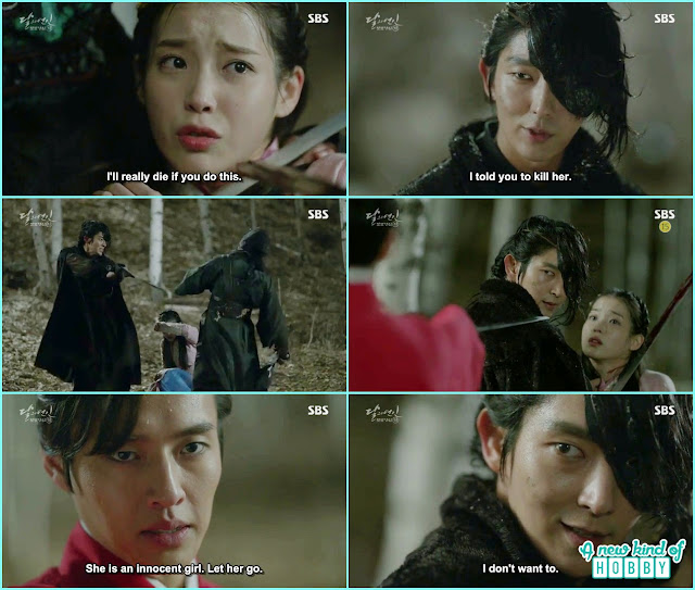  hae so being hostage by assassin and then 4th prince, 8th prince come top rescue hae so - Moon Lovers: Scarlet Heart Ryeo - Episode 2 Review 