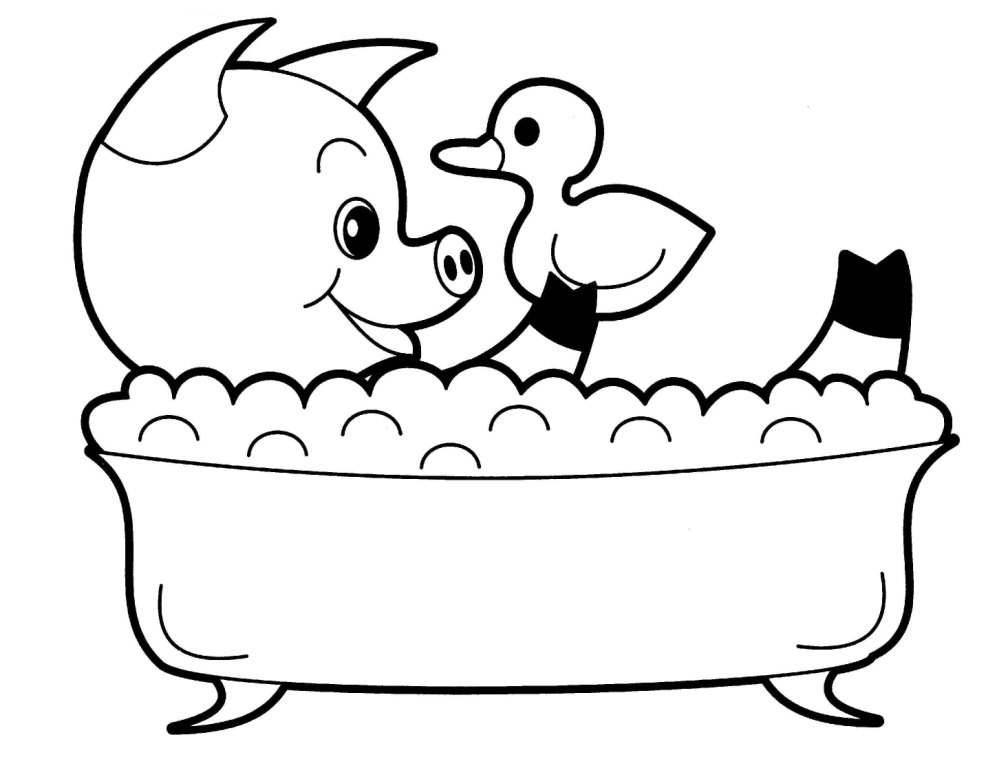 Cute Baby Pig Animal Coloring Pages Print - Best Coloring Pages For Kids