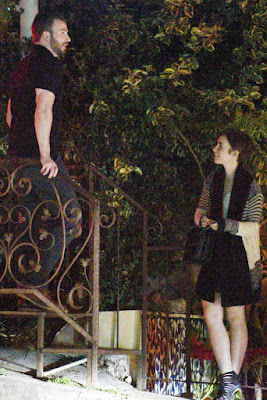 Chris Evans with Lily Collins