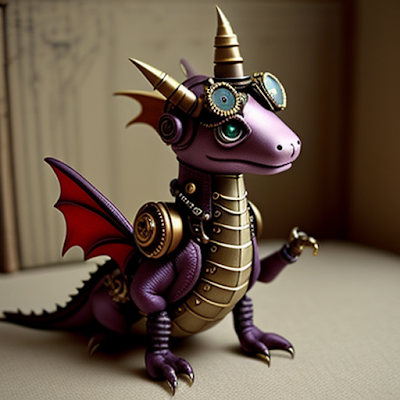 Steampunk Dragon Statue Miniature 3D amazingwallpapersa blogspot com (4)