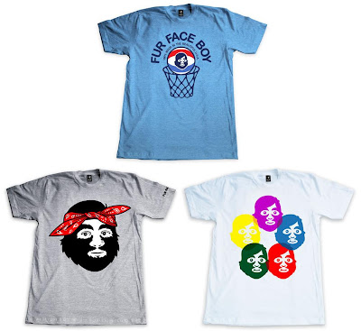 Fur Face Boy Series 5 - FFB A.B.A., Tufur & FFB Spray Can T-Shirts