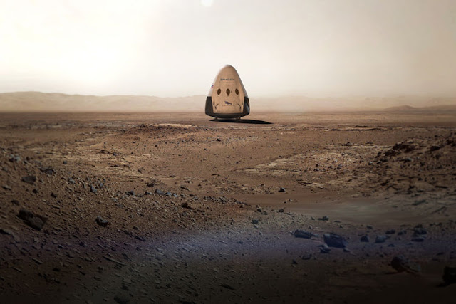 Tahun 2018 SpaceX Siap Daratkan Kapsul Antariksa ke Planet Mars 