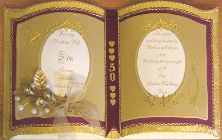 wedding card Golden Wedding Card