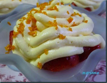 fresas a la crema de naranja,racion copia