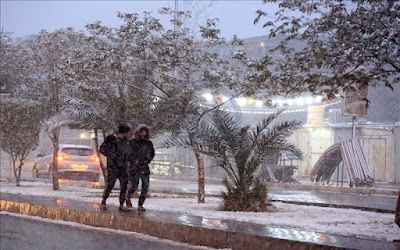 الأنواء الجوية العراق يتأثر بمنخفض جوي يتسبب بهطول الأمطار والثلوج ابتداء من هذا الموعد