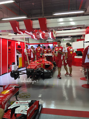 Ferrari car spotted at the F1 Pit Lane Experience 2015